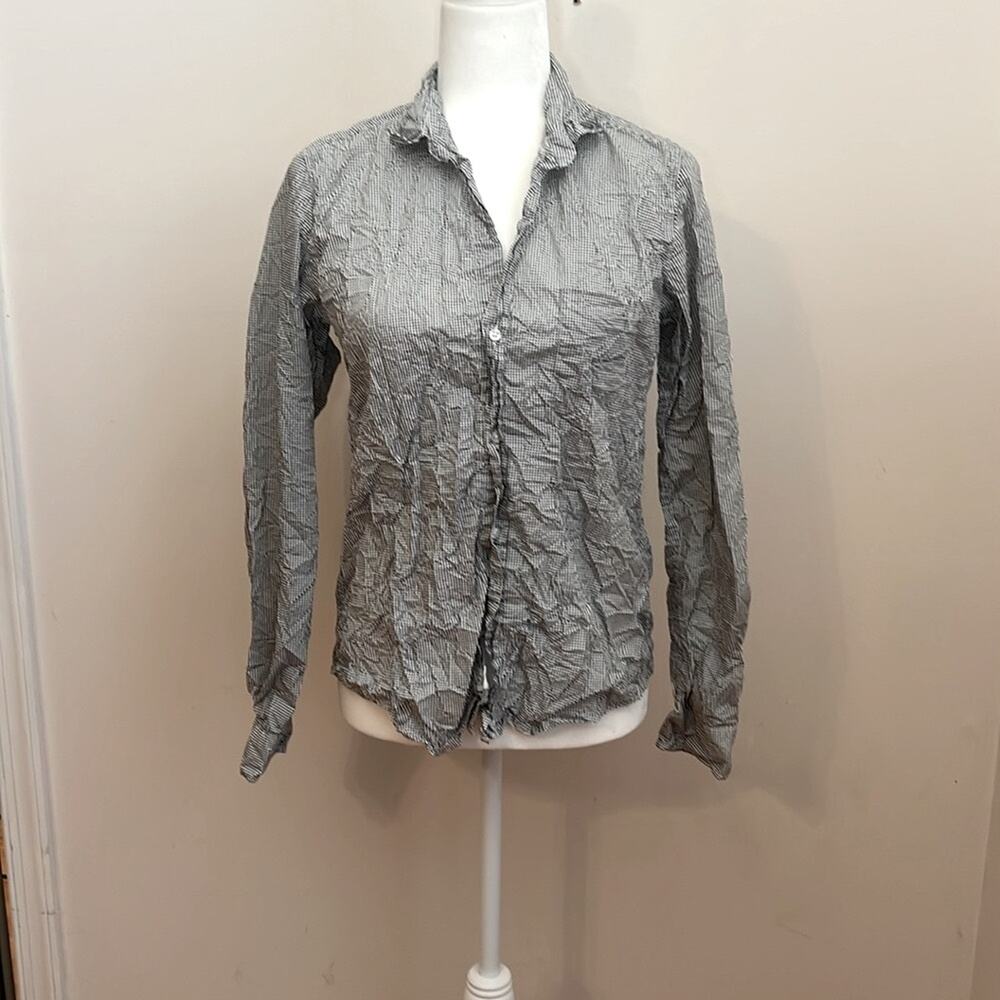 Frank & Eileen Barry Tailored Button-Up Shirt Signature Crinkle - Picture 2 of 12